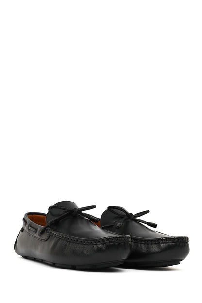 Erkek Siyah Deri Casual Loafer