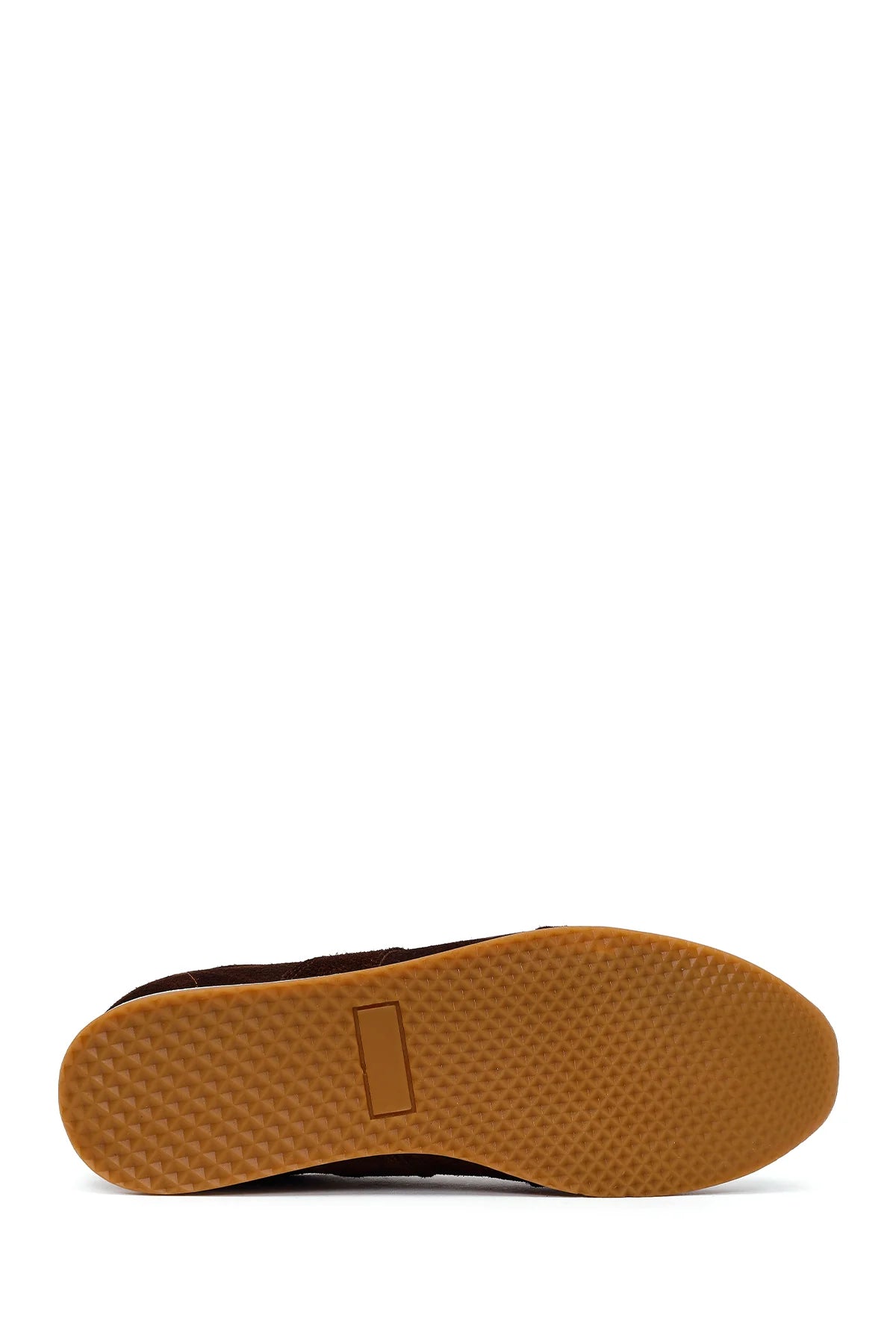 Erkek Kahverengi Bağcıklı Süet Deri Sneaker