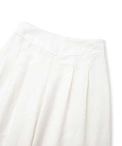 Beyaz Keten Içerikli Wide Leg Fit Pantolon Is1260003186002 | Ipekyol