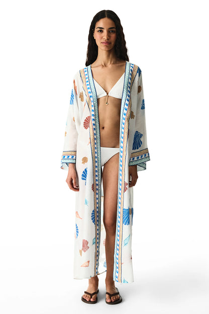 Renkli Santorini Kimono