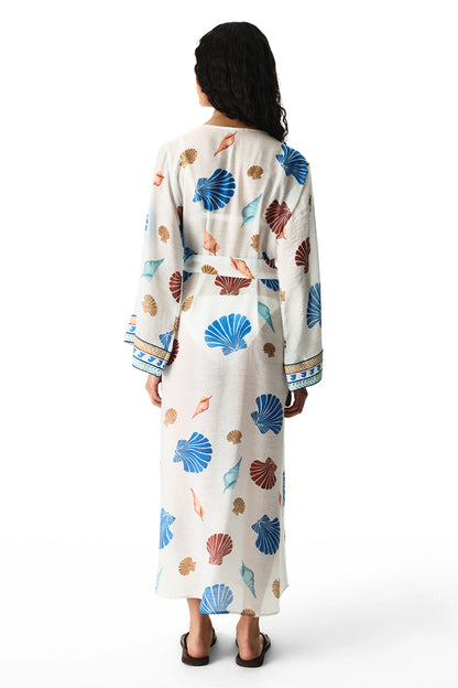Renkli Santorini Kimono
