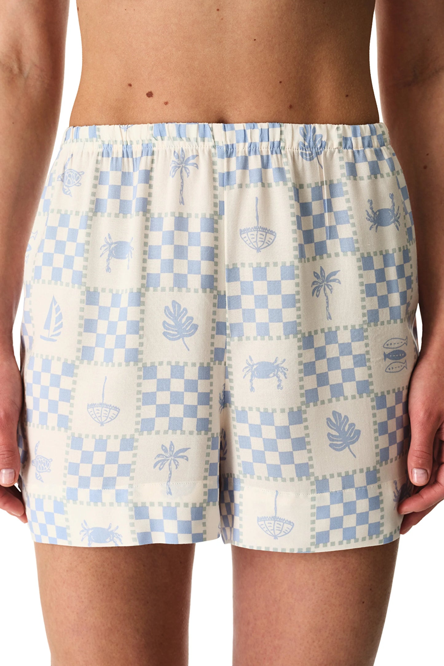 Mavi Sun Kissed Şort Pijama Altı