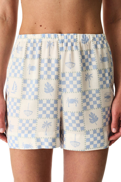 Mavi Sun Kissed Şort Pijama Altı