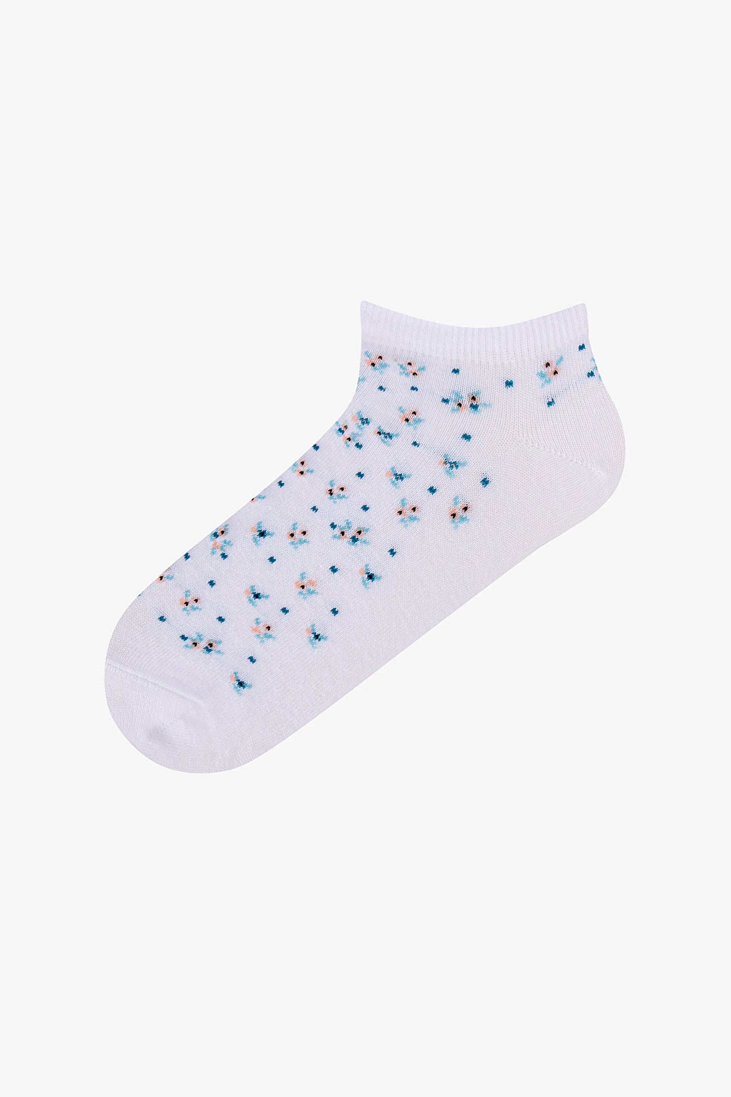 So Florals 5'li Patik Çorap