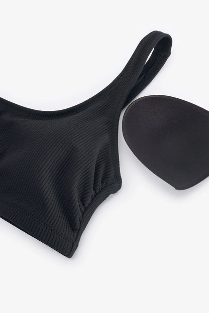 Siyah Aspen Bra Bikini Üstü