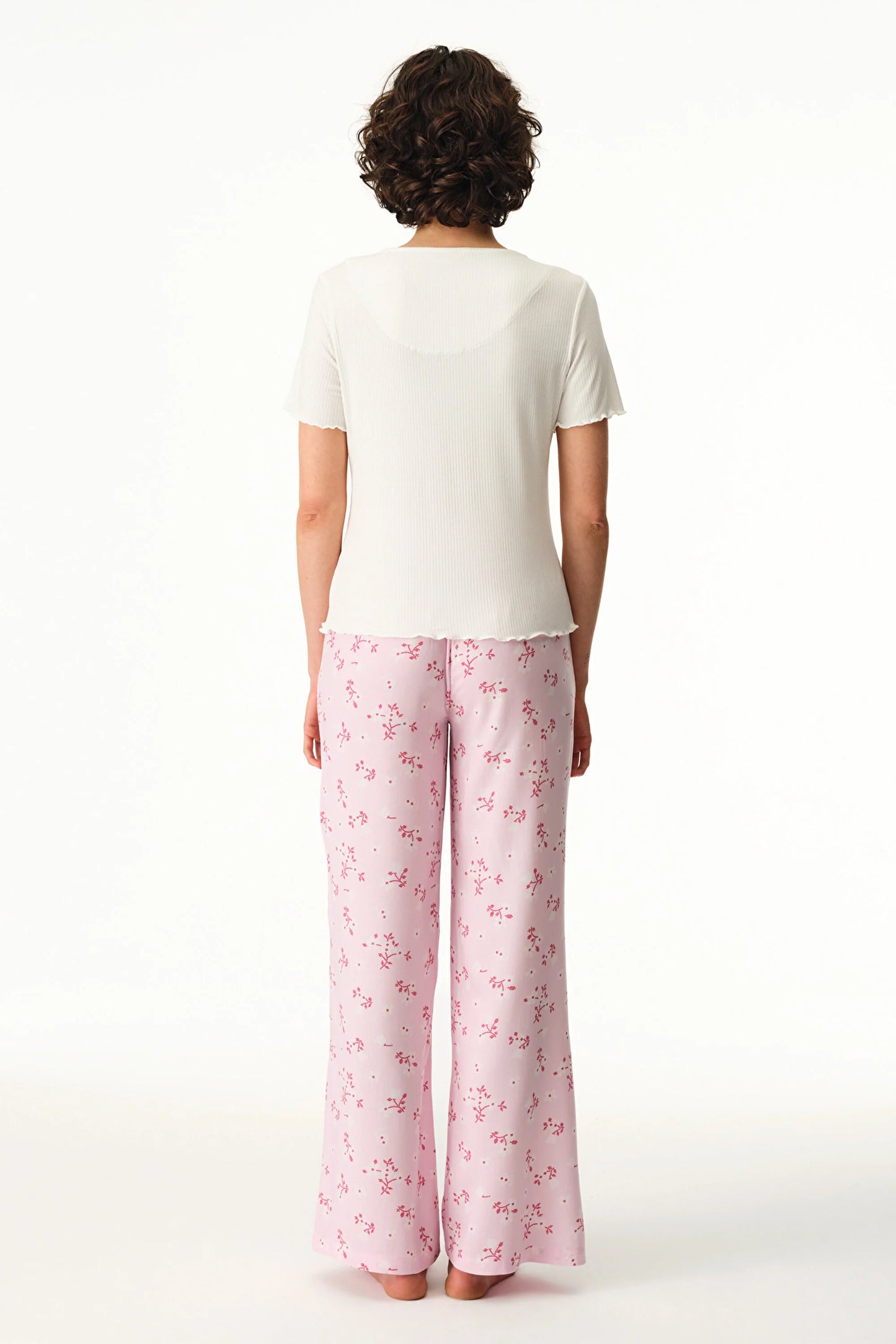 Pembe Chloe Pantolon Pijama Takımı