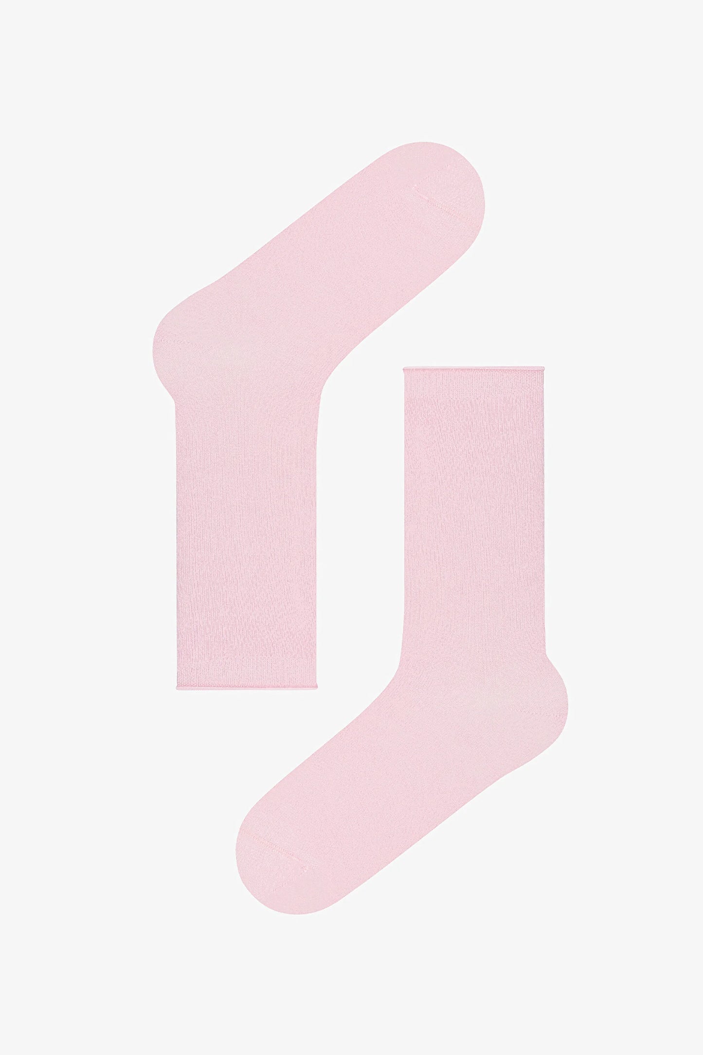 Pembe Rahat Bilek Lastikli Bambu Soket Çorap