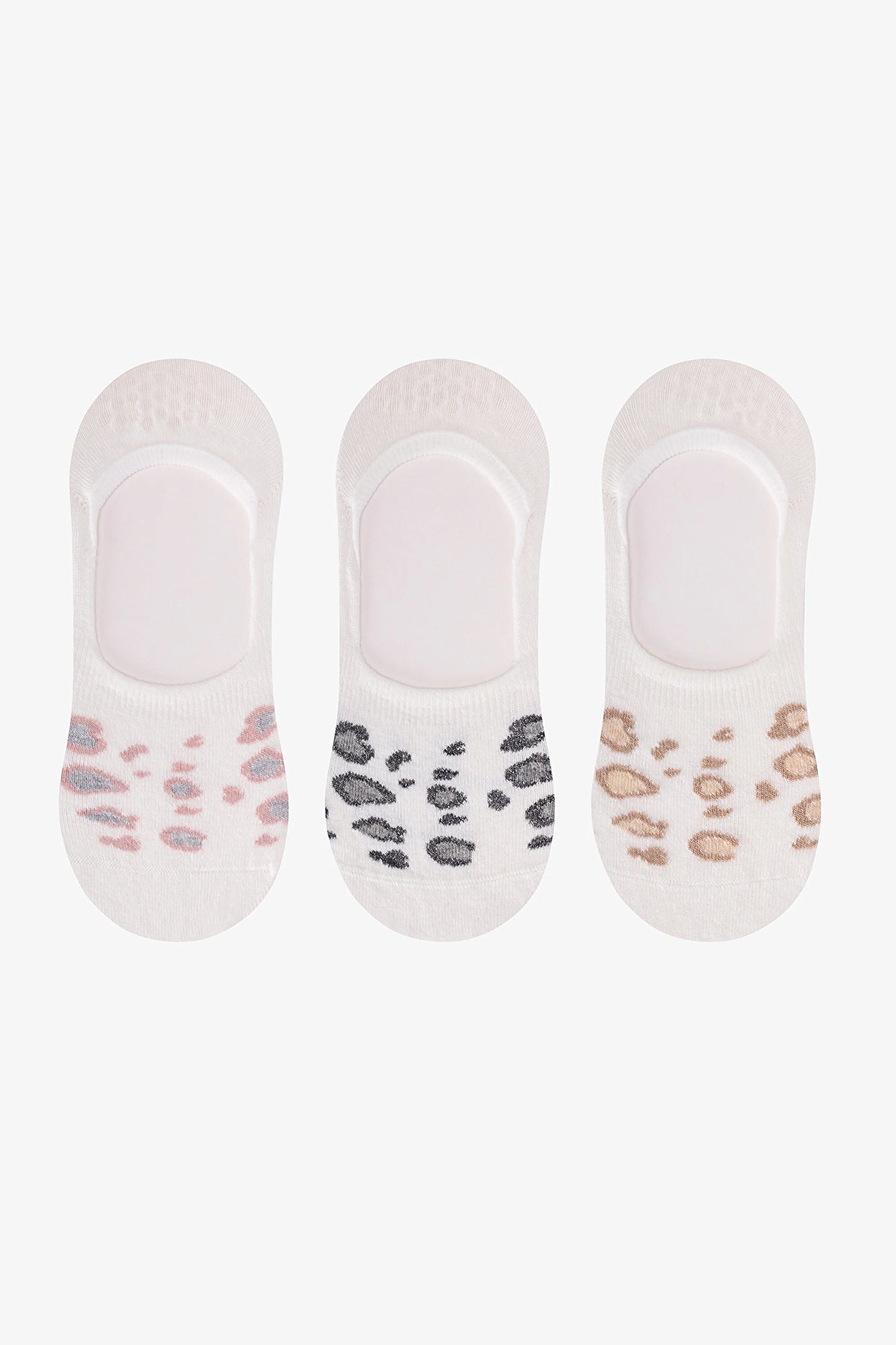 Silvery Leopard 3'lü Babet Çorabı