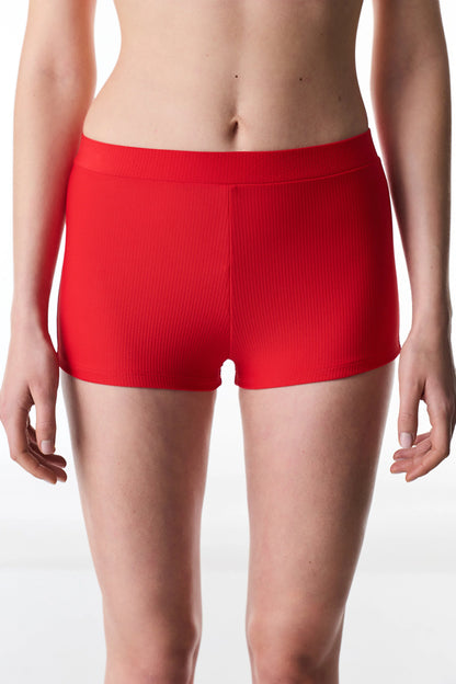 Kırmızı Astrid Boxer Bikini Altı