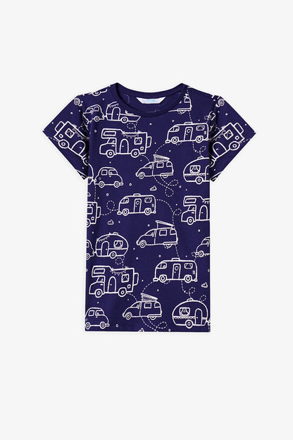 Mint Yeşili Erkek Çocuk Adventure Await Pamuklu 2'li Pijama Takımı