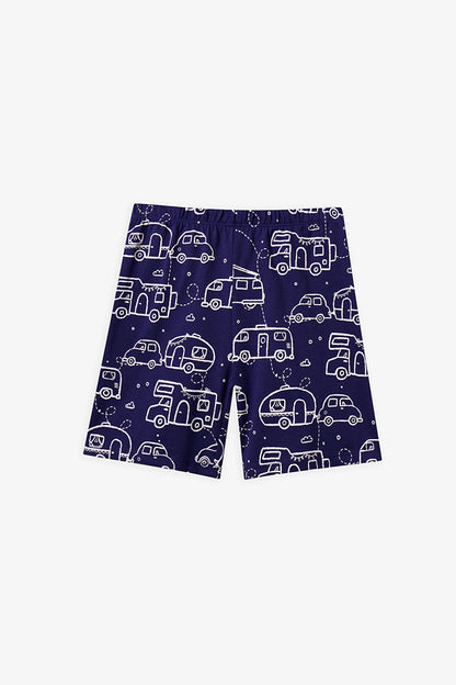 Mint Yeşili Erkek Çocuk Adventure Await Pamuklu 2'li Pijama Takımı