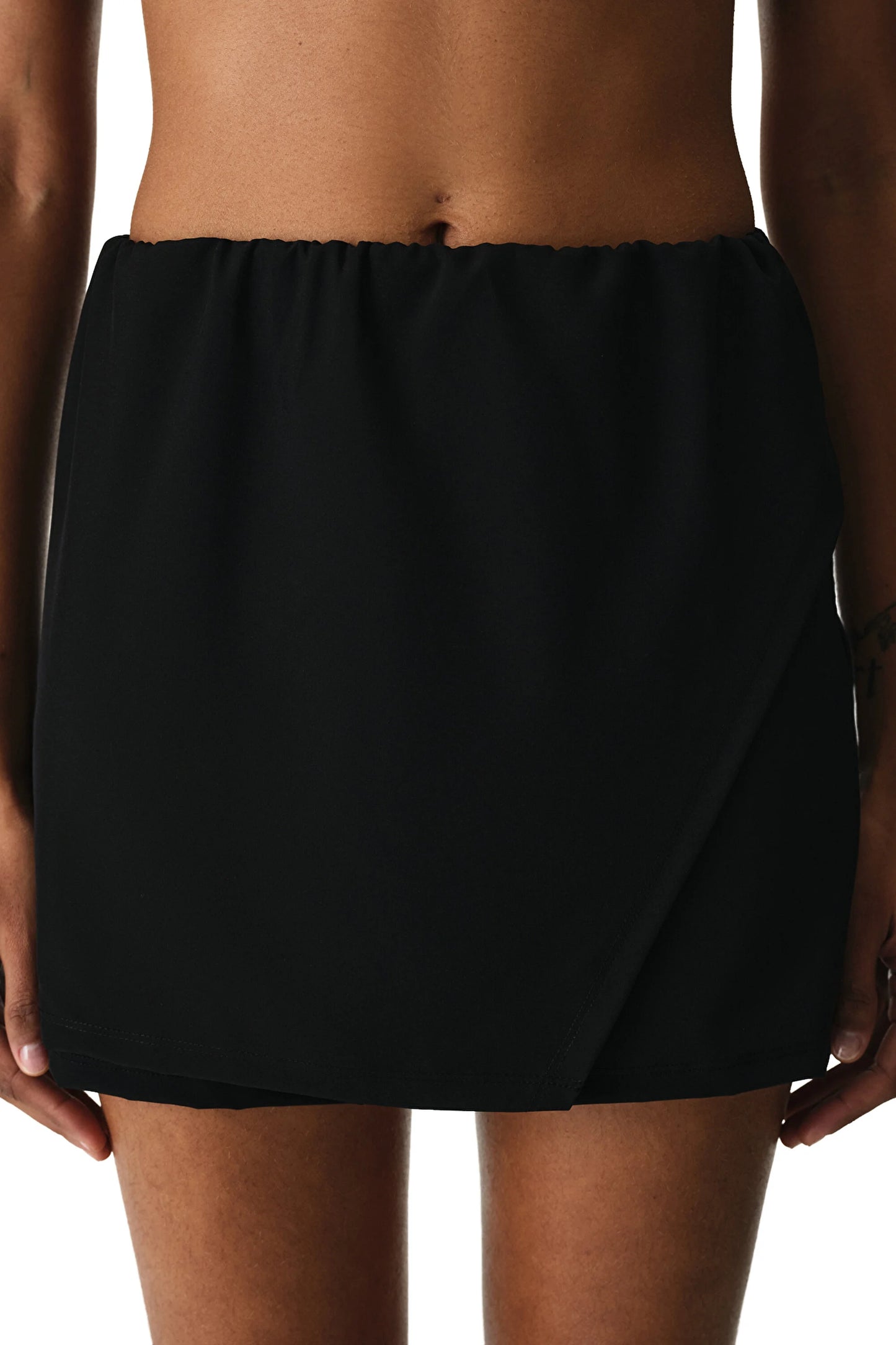 Siyah Skirt Deniz Şortu