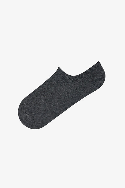 3 Çift Burun Dikişsiz Puantiye Ve Çizgi Desenli Sneaker Çorap