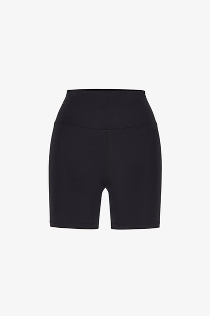 Siyah Yüksek Bel Hot Pant