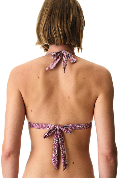 Renkli Rosa Deep V Bikini Üstü
