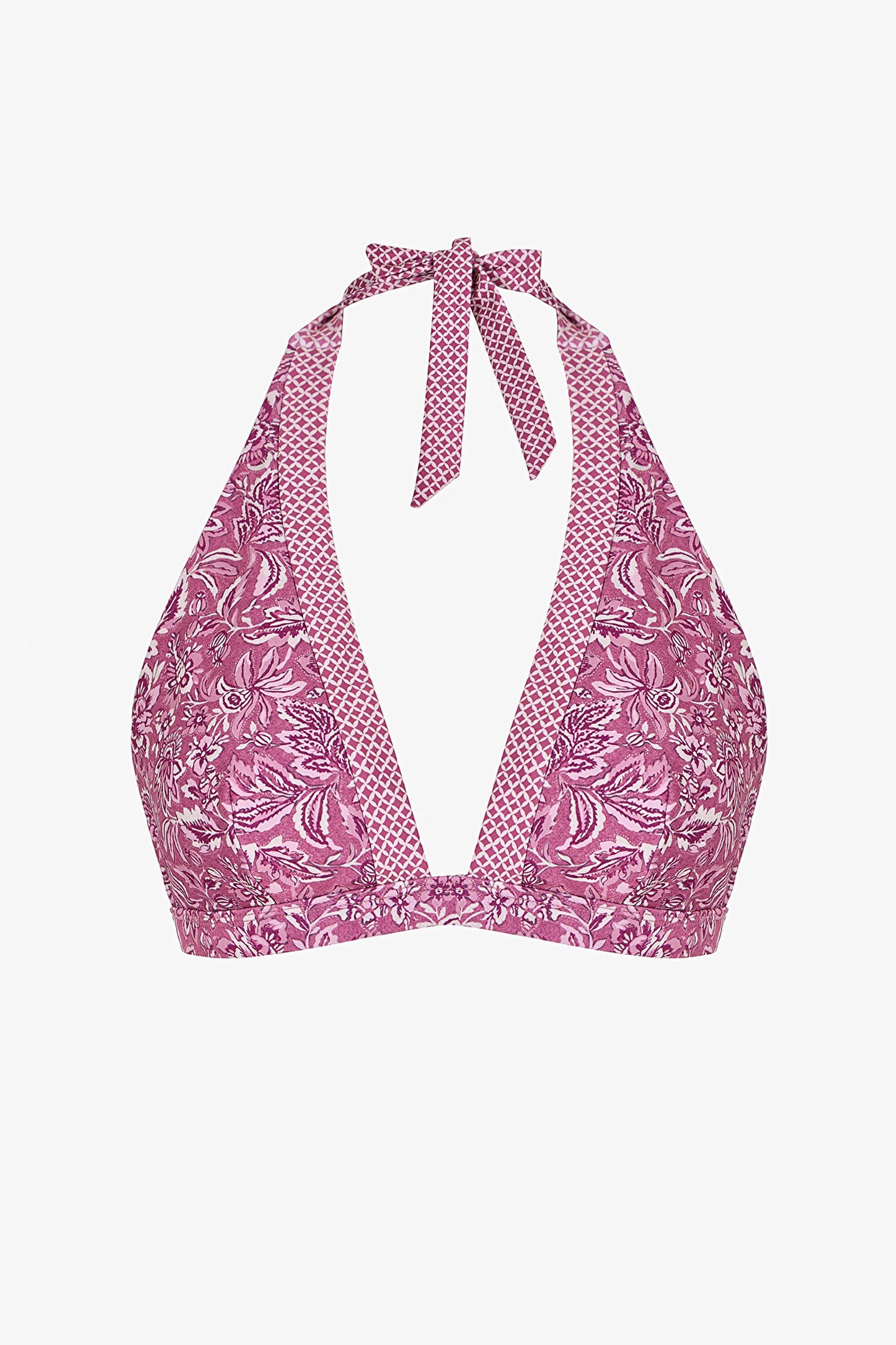 Renkli Rosa Deep V Bikini Üstü