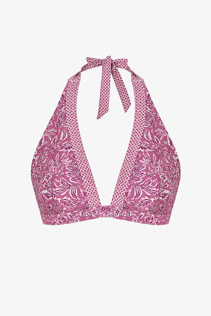 Renkli Rosa Deep V Bikini Üstü