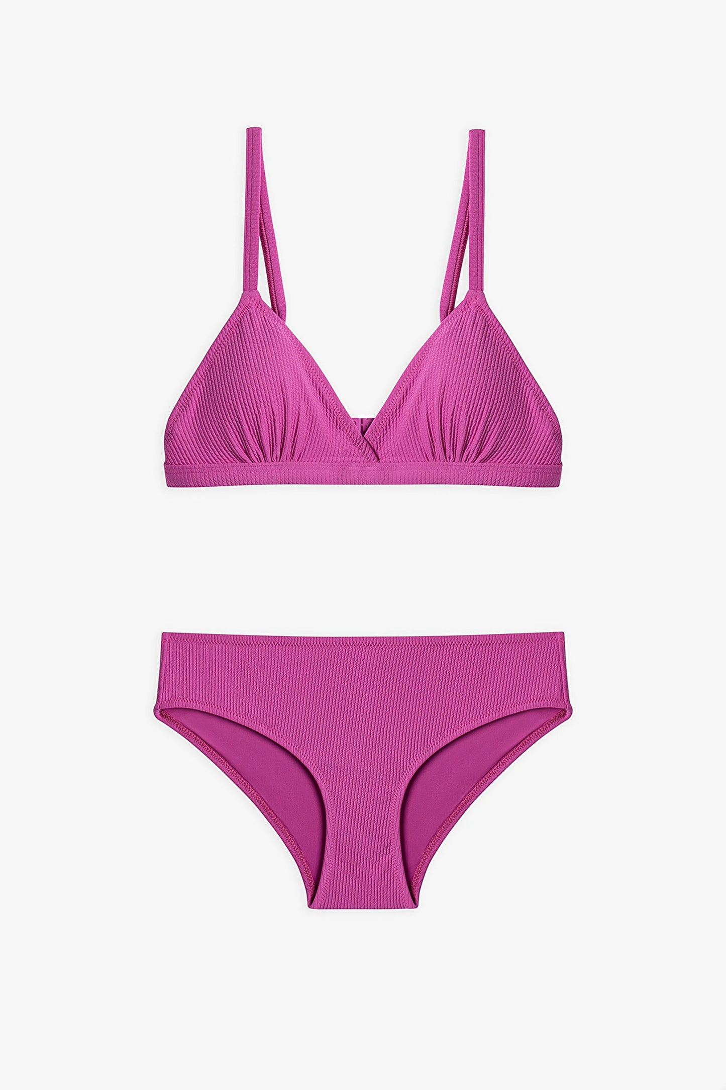 Pembe Genç Kız Erika Üçgen Bikini Takımı