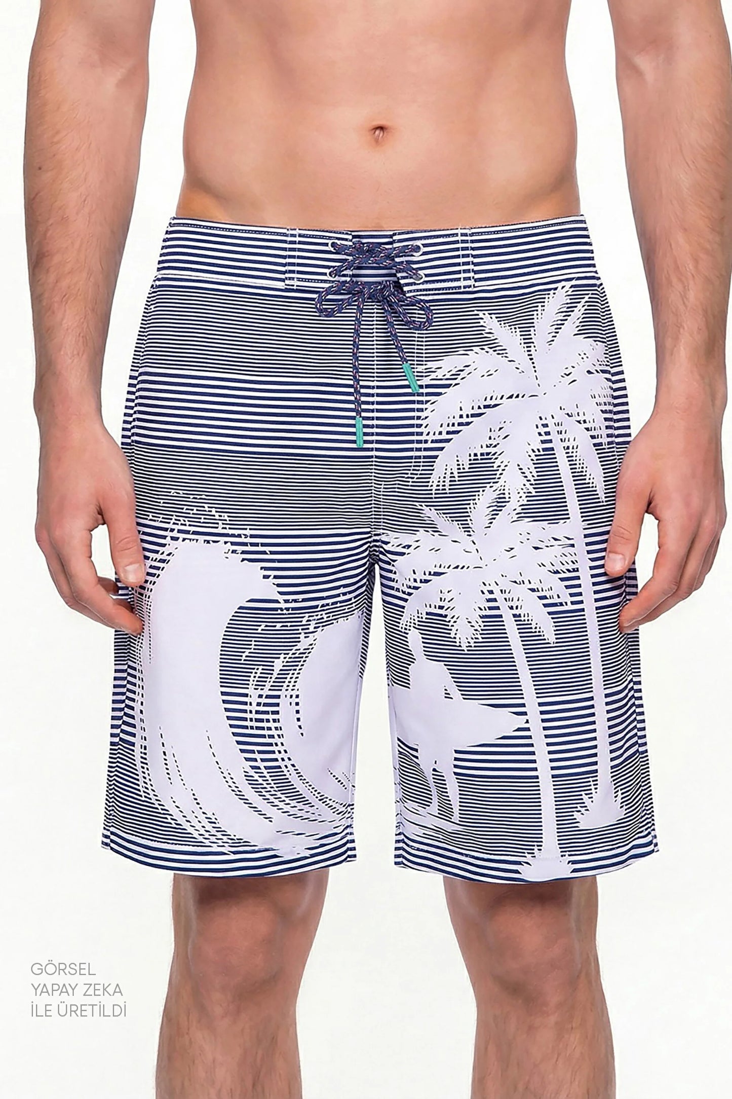 Erkek Lacivert Surf Revival Şort
