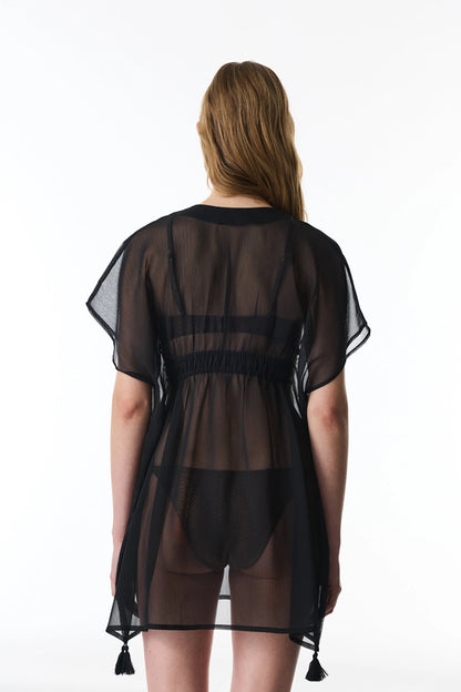 Siyah Basic Kaftan