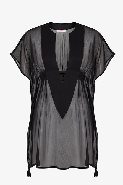 Siyah Basic Kaftan