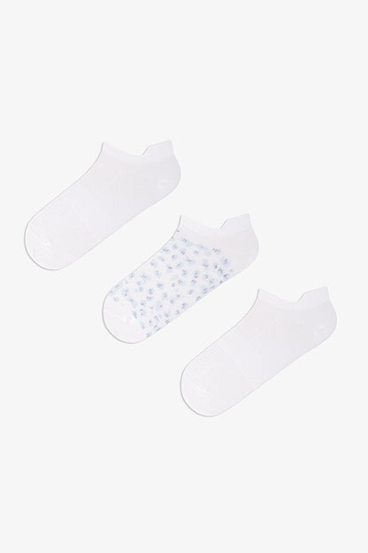 3 Çift Burun Dikişsiz Spor Microfiber Leopar Desenli Çekçekli Patik Çorap