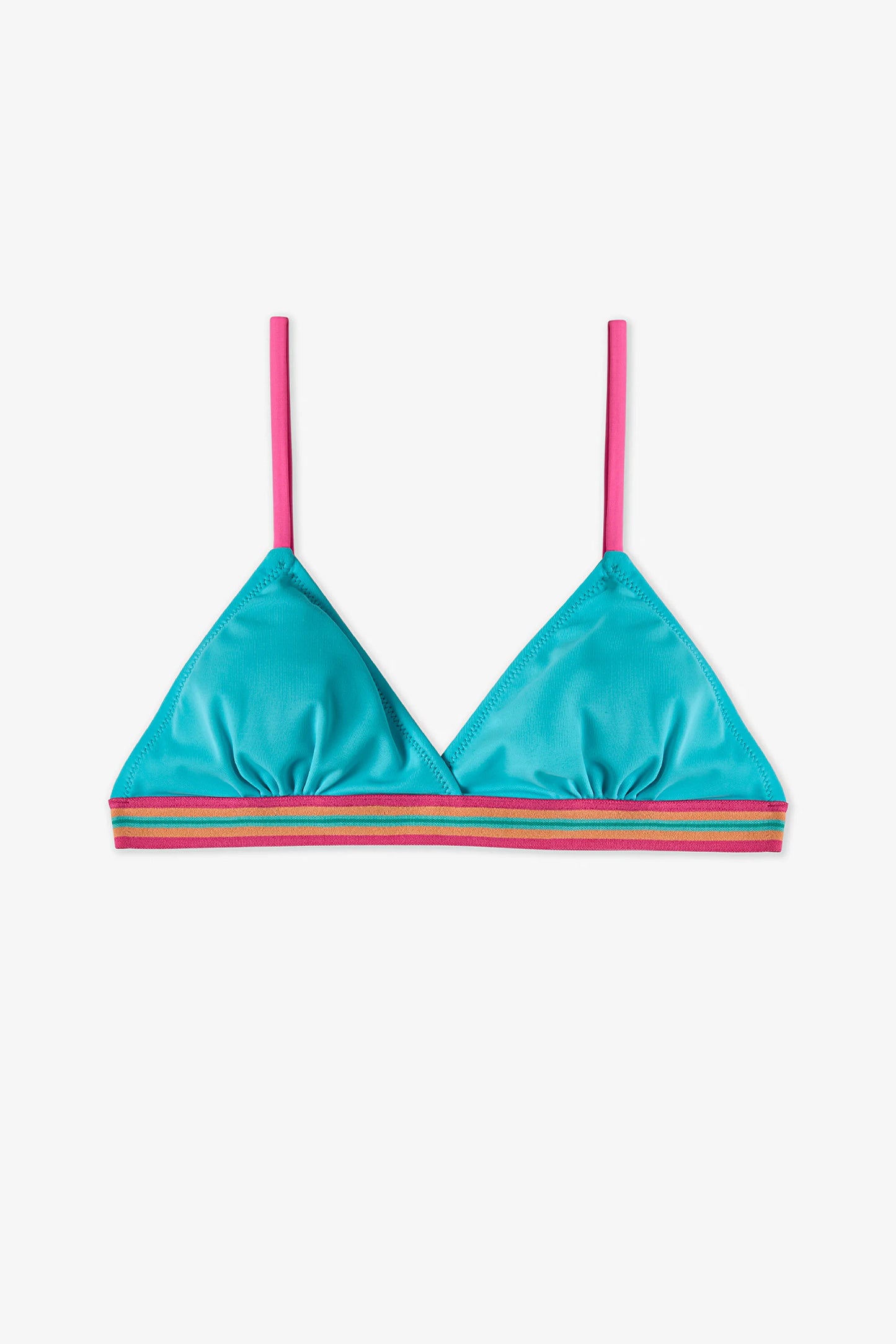 Turkuaz Genç Kız Island Üçgen Bikini Takımı