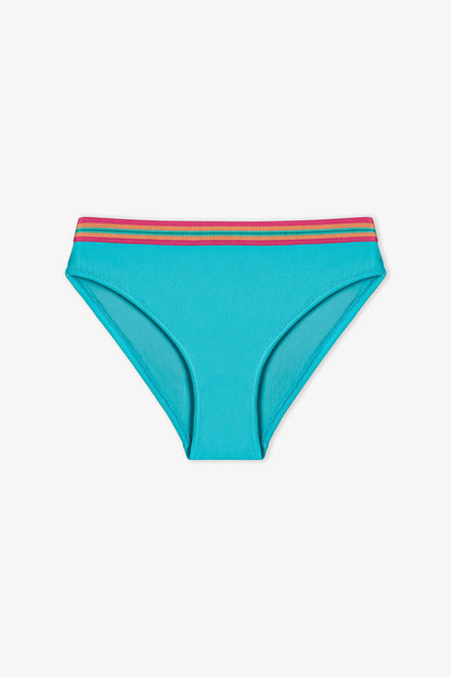 Turkuaz Genç Kız Island Üçgen Bikini Takımı