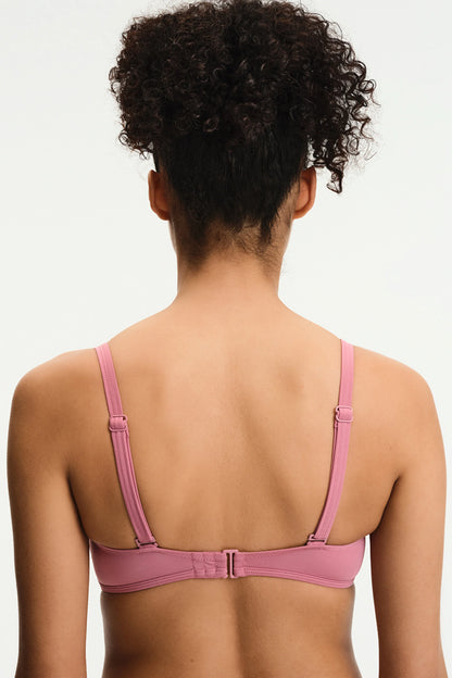Gül Pembesi Lotus Straplez Bikini Üstü