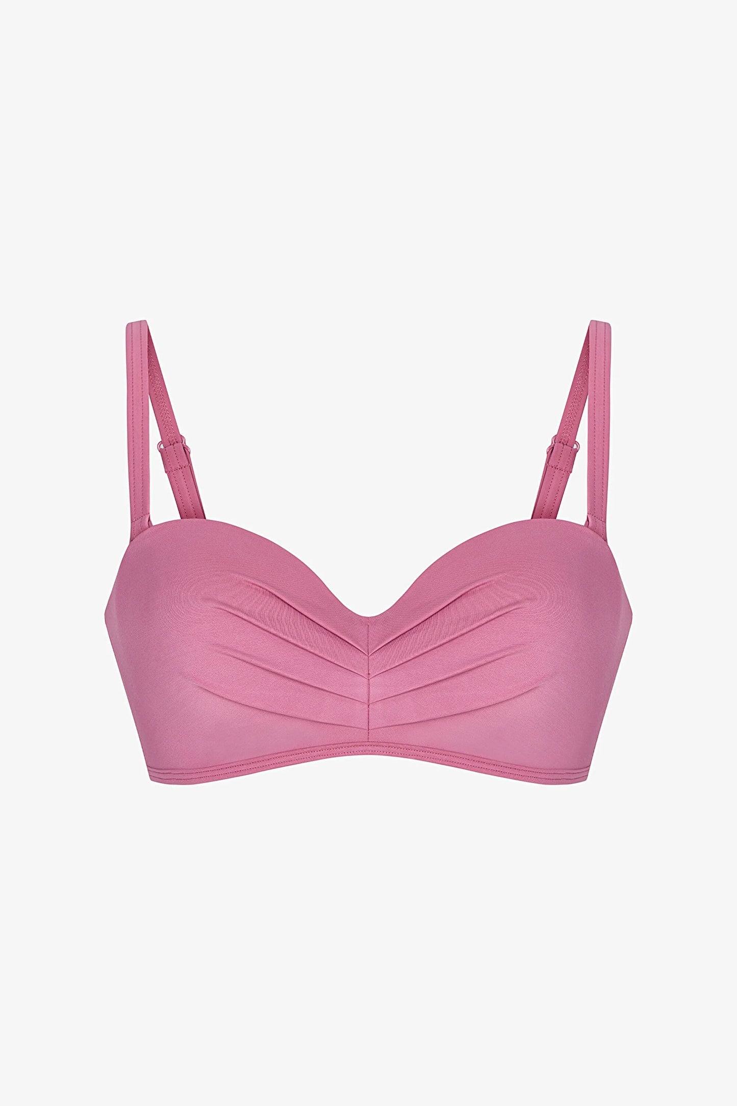 Gül Pembesi Lotus Straplez Bikini Üstü