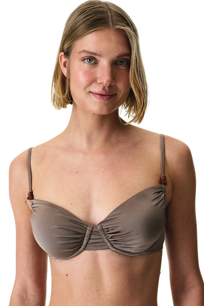 Deve Tüyü Naiara Cup Bikini Üstü