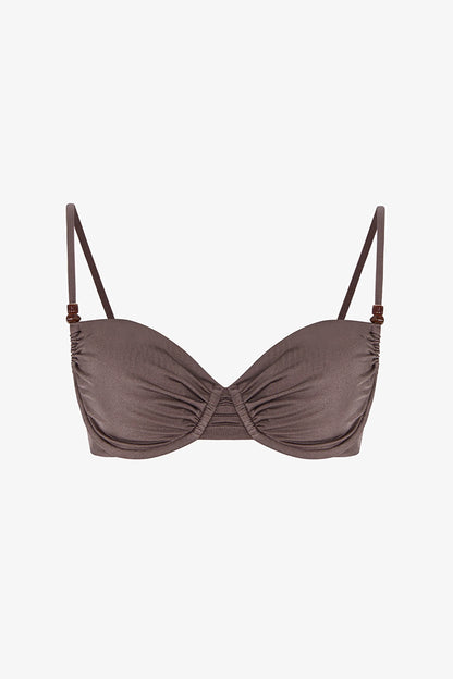 Deve Tüyü Naiara Cup Bikini Üstü
