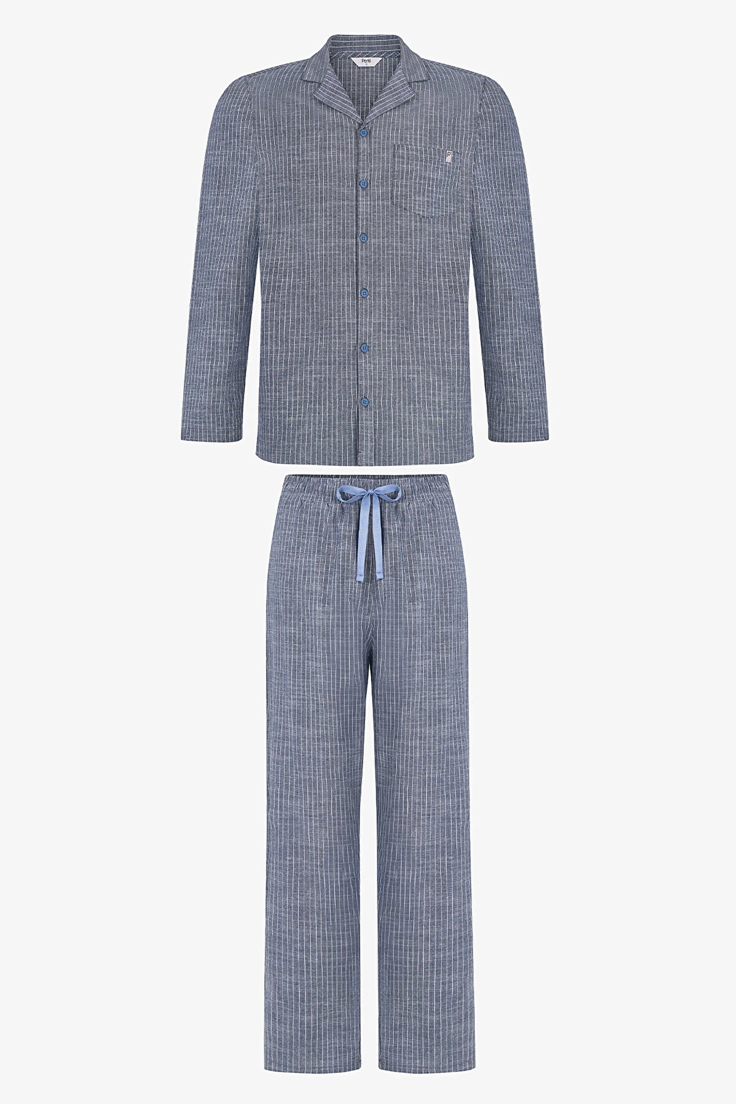 Erkek Renkli Oat Check Pijama Takımı