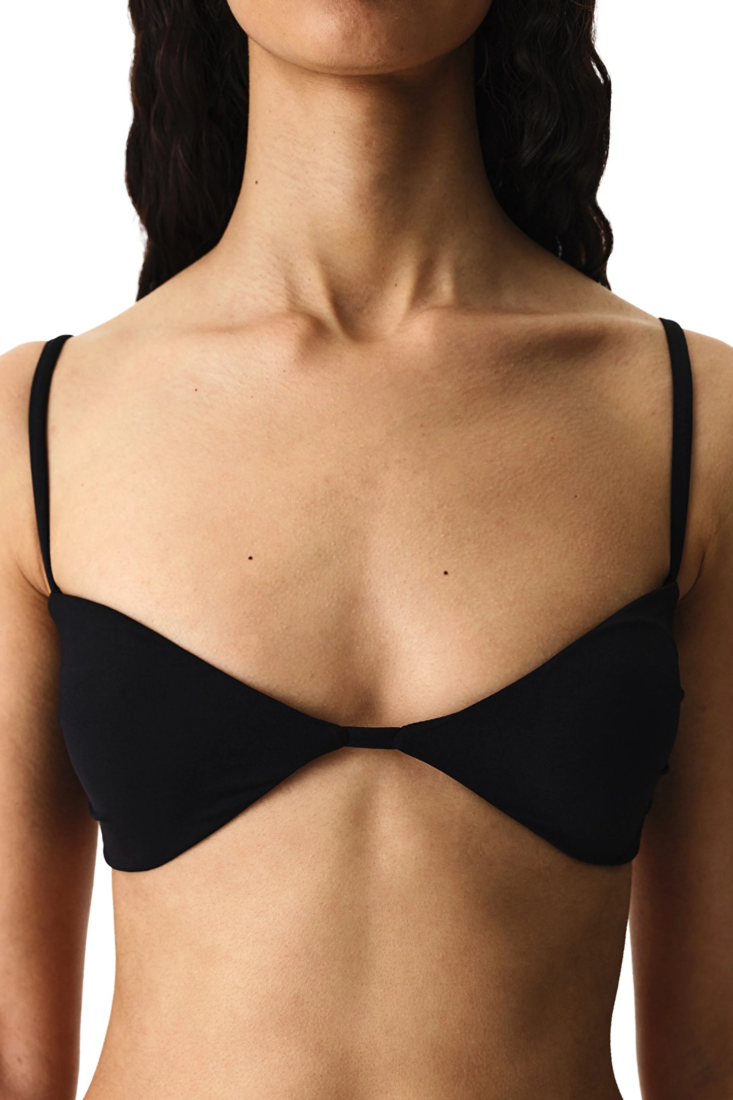 Siyah Mollie Bandeau Bikini Üstü