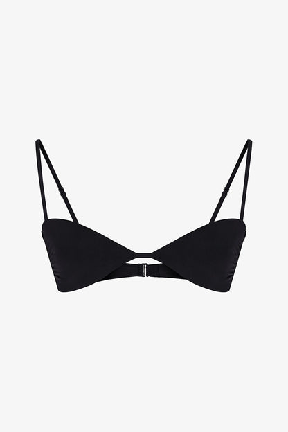 Siyah Mollie Bandeau Bikini Üstü