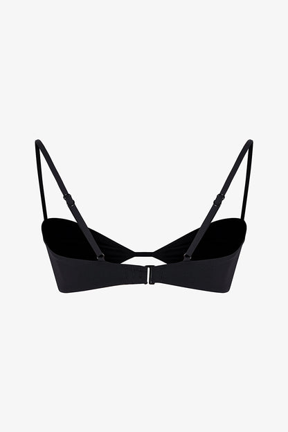 Siyah Mollie Bandeau Bikini Üstü