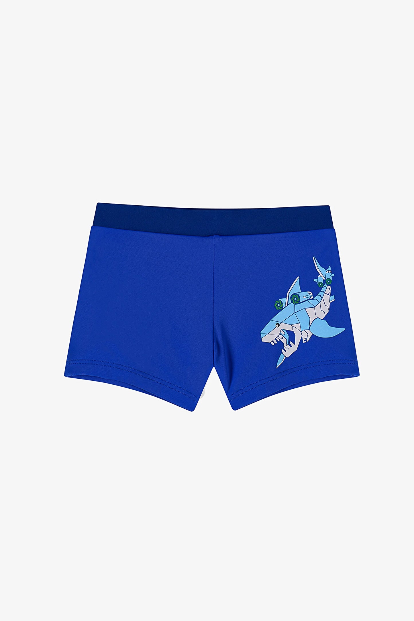 Renkli Erkek Çocuk Digital Shark Trunk Mayo