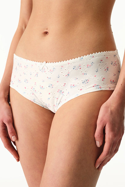 Kırık Beyaz Eyelet Boyshort Boxer