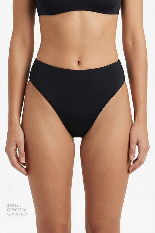 Siyah Minimal Slip Bikini Altı