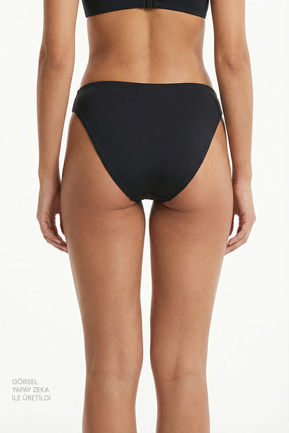 Siyah Minimal Slip Bikini Altı