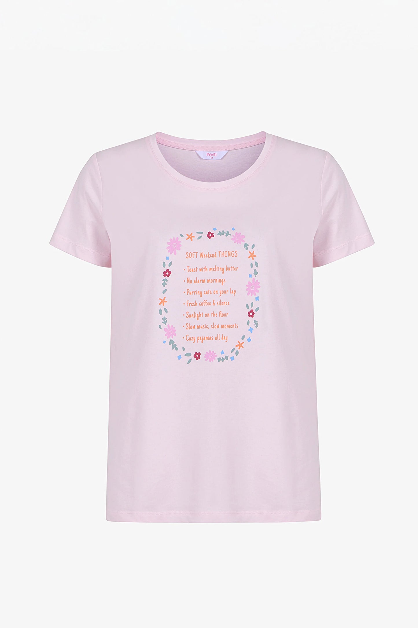 Pembe Weekends Pamuklu Pantolon Pijama Takımı