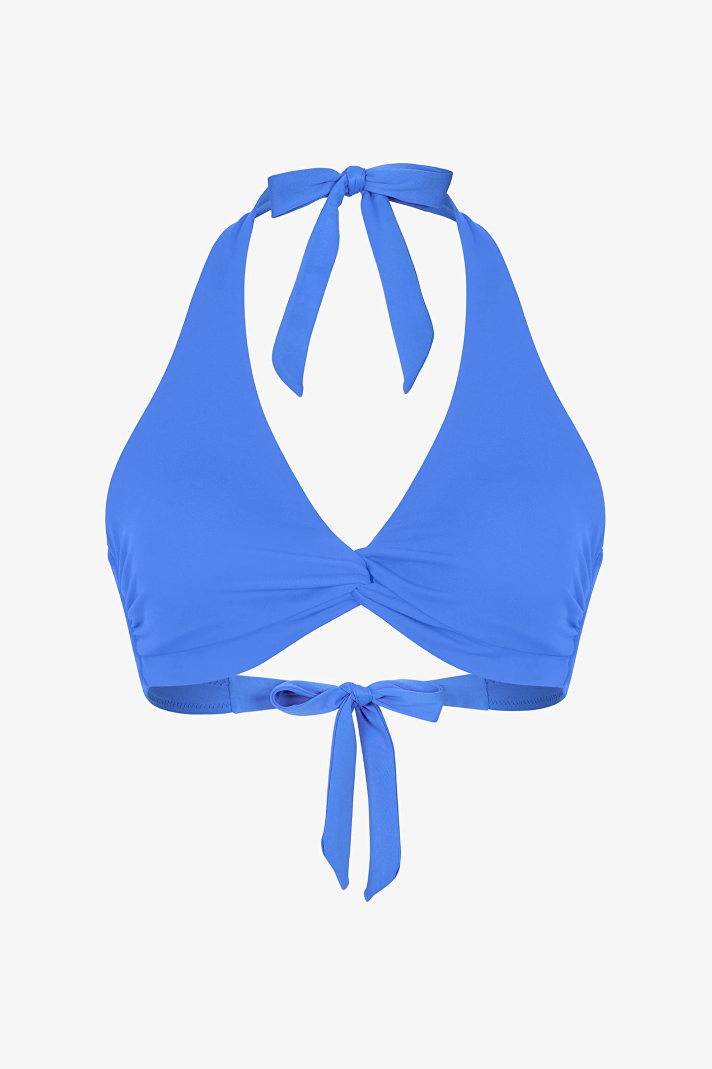 Okyanus Mavi New Üçgen Twist Bikini Üstü