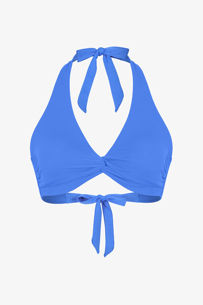 Okyanus Mavi New Üçgen Twist Bikini Üstü