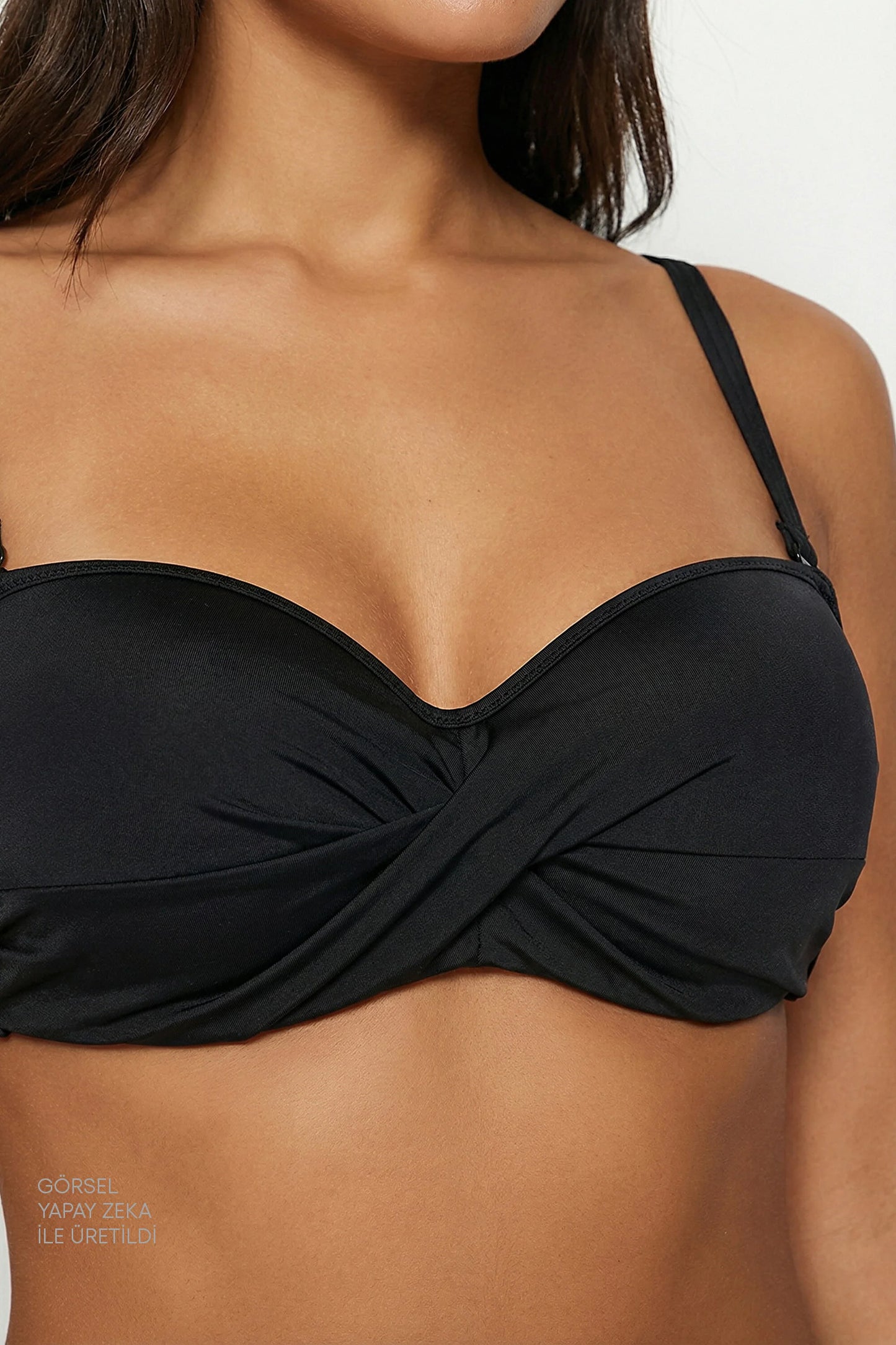 Siyah Beauty Toparlayıcı Bikini Üstü