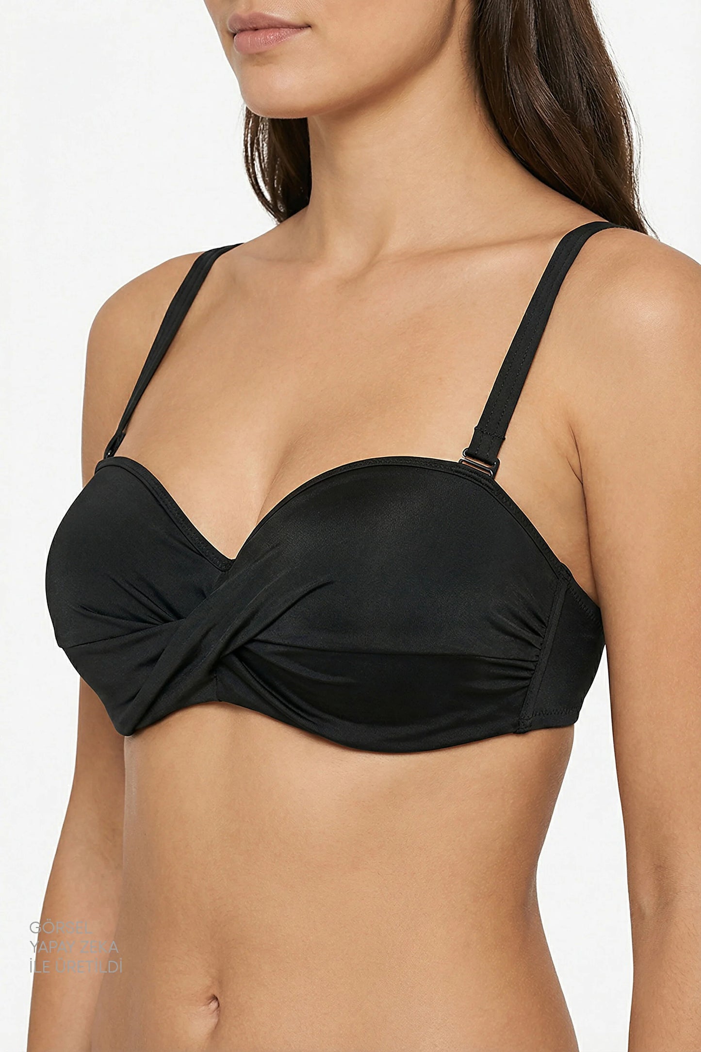 Siyah Beauty Toparlayıcı Bikini Üstü