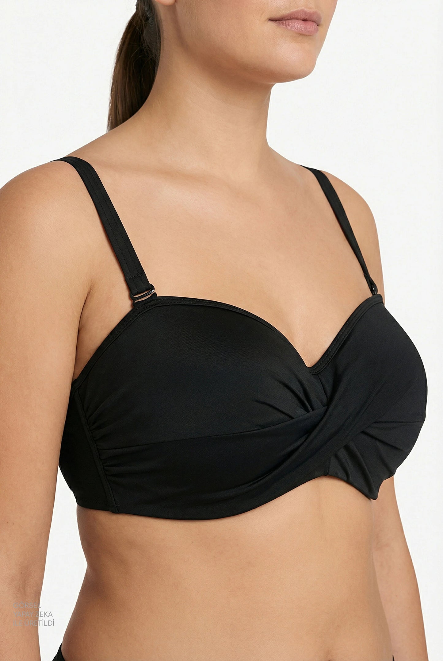 Siyah Beauty Toparlayıcı Bikini Üstü