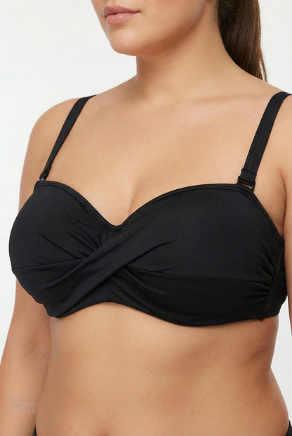 Siyah Beauty Toparlayıcı Bikini Üstü