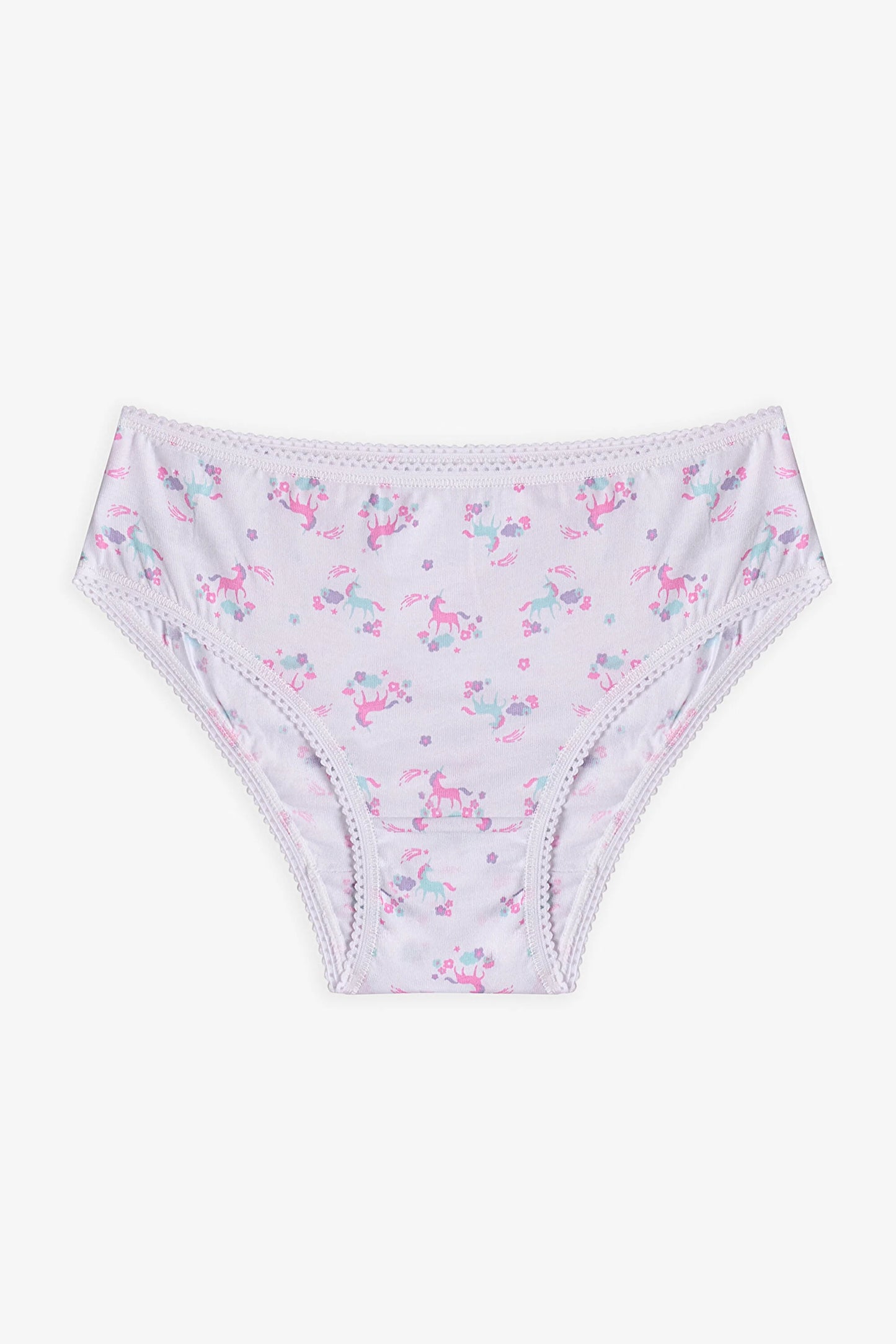 Renkli Kız Çocuk Lovely Pamuklu 5'li Slip Külot