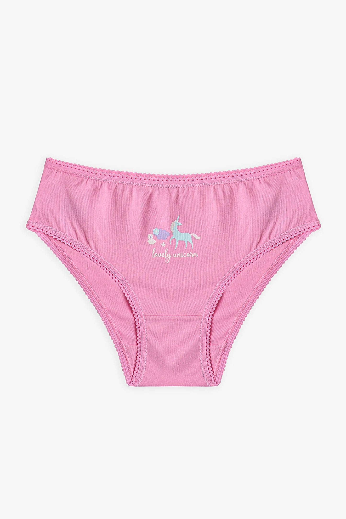 Renkli Kız Çocuk Lovely Pamuklu 5'li Slip Külot