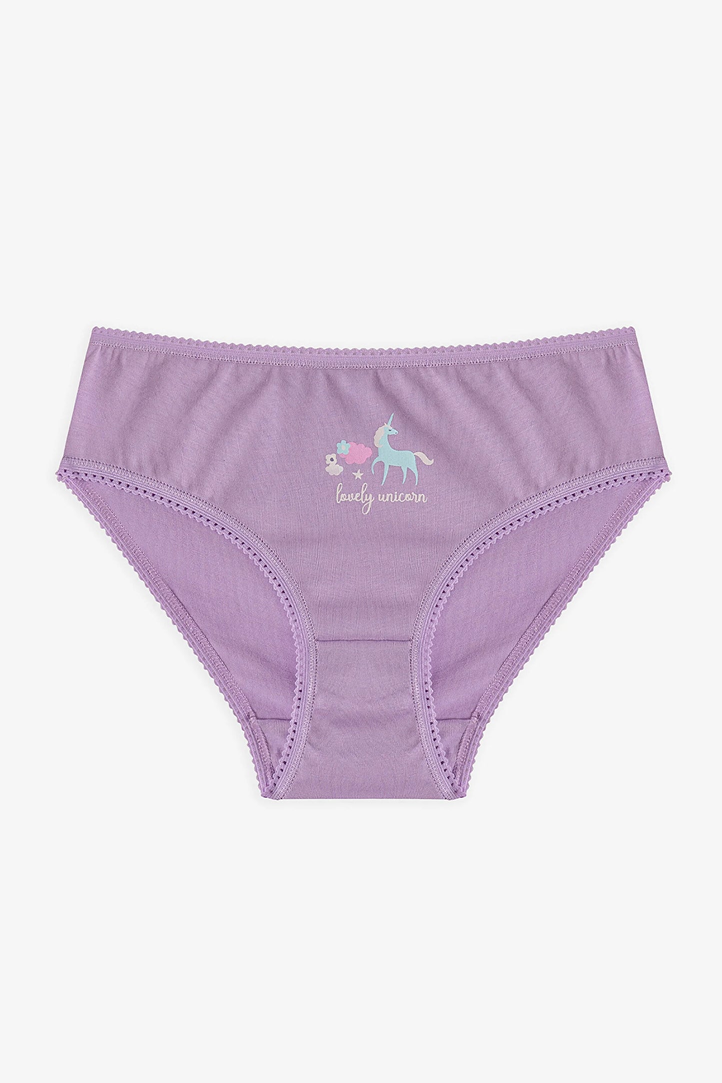 Renkli Kız Çocuk Lovely Pamuklu 5'li Slip Külot